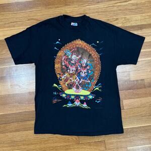 RARE Citipati Lords of the Cemetery Graphic T-Shirt Mens L Buddhism Vintage 1993